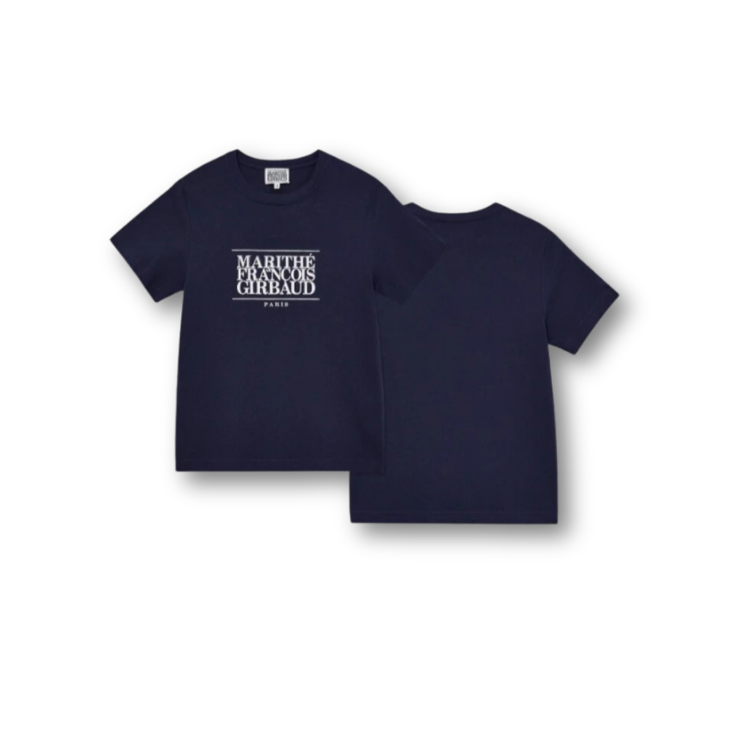 Marithé François Girbaud W Classic Logo Tee Navy