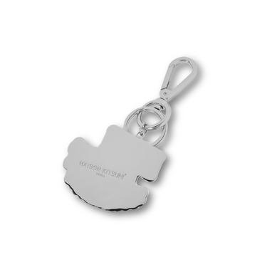 Maison Kitsune Palais Royal Silver-Tone and Enamel Keyring Blue