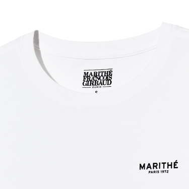Marithé François Girbaud W Small Regular Logo Tee White