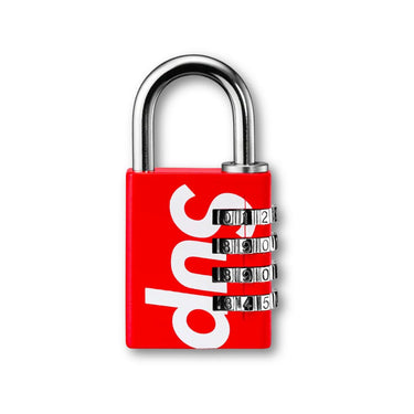 Supreme Masterlock Numeric Lock Red