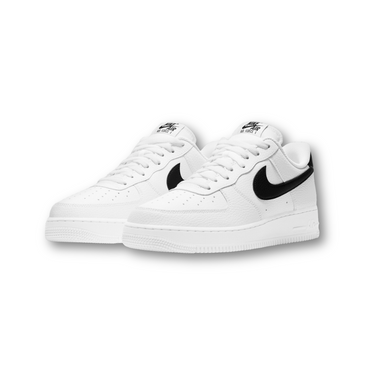 Nike Air Force 1 Low '07 White Black Pebbled Leather