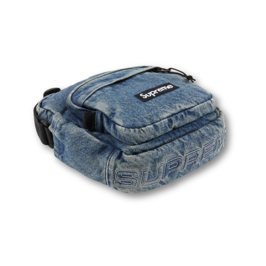 Supreme Denim Shoulder Bag Washed Indigo