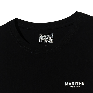 Marithé François Girbaud W Small Regular Logo Tee Black