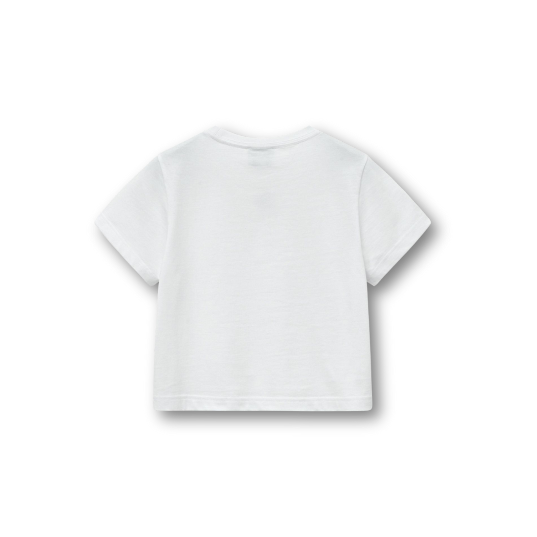 Marithé François Girbaud Mouvement W Aerocool Crop Tee White