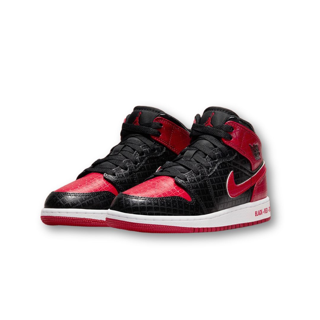 Jordan 1 Mid Bred Text (GS)