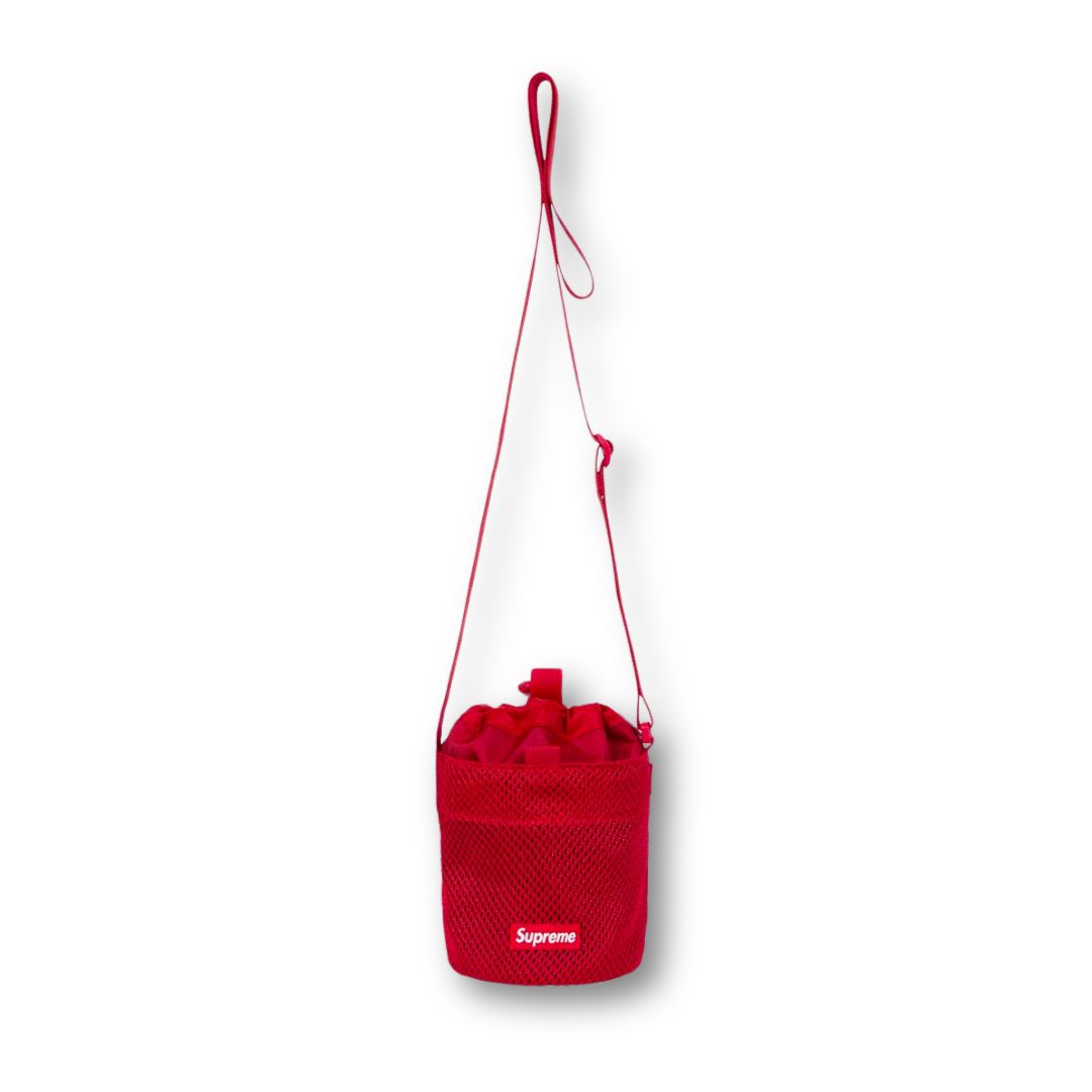 Supreme 3D Logo Small Cinch Pouch (FW23) Red