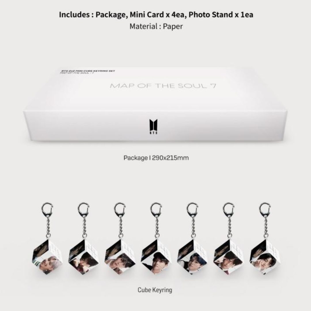 BTS Mini Keyring Cube MAP OF THE SOUL 7 Set