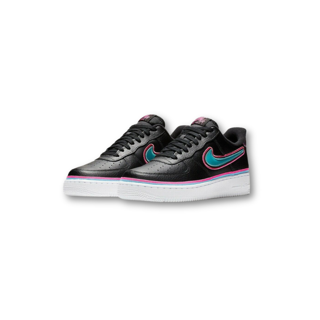Nike Air Force 1 Low Sport (NBA Black Blue Gale Laser Fuchsia)
