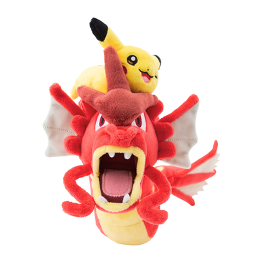 Pokemon Center Hiroshima R Plush Toy Red Gyarados and Pikachu