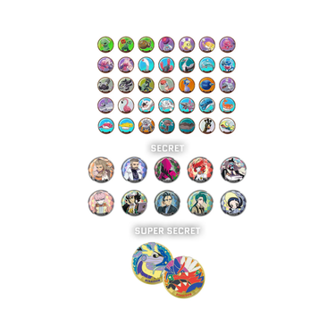 Pokémon TCG Paldea Metal Magnet Coin Set Vol. 2 Blind Box (CN)