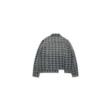 Denim Tears Jacquard Wreath Denim Jacket Blue