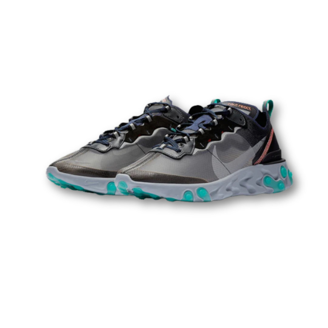 Nike React Element 87 Black Neptune Green
