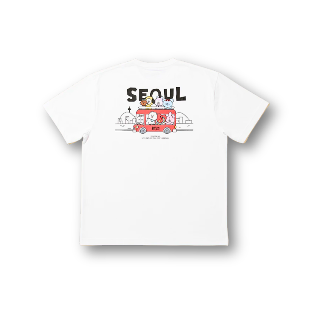 BT21 Seoul Edition T-Shirt White