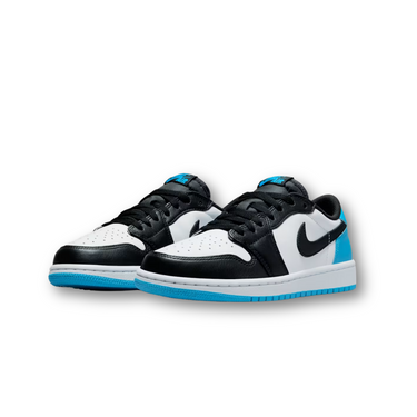 Jordan 1 Retro Low OG Black Dark Powder Blue (Women's)