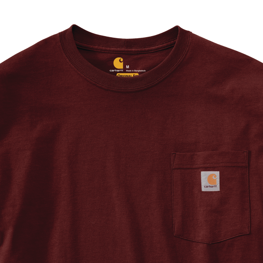 Carhartt Men's Loose Fit Heavyweight Short-Sleeve Pocket T-Shirt Port