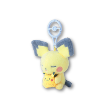 Pichu & Pikachu Pokémon Little Daydream Plush Mascot with Carabiner