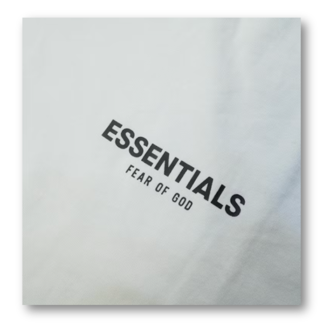 Fear of God Essentials Boxy Logo T-Shirt White