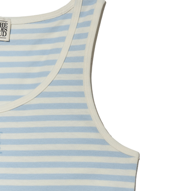 Marithé François Girbaud W Classic Logo Sleeveless Sky Blue