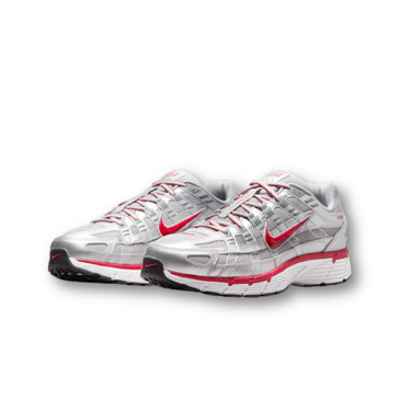 Nike P-6000 Metallic Silver Gym Red