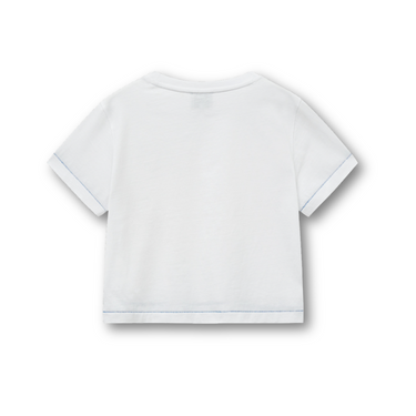 Marithé François Girbaud W Rolling Logo Crop Tee White