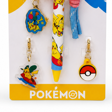 USJ Universal Studios Japan 25th Anniversary - Pokémon Pikachu Ballpoint Pen with Charms