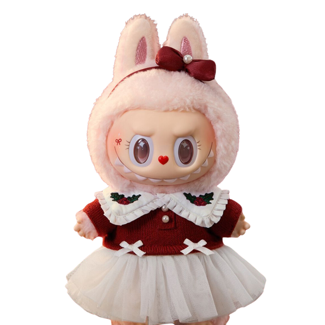 POP MART LABUBU THE MONSTERS - Mokoko Twinkly Fairy Tale Vinyl Plush Doll Pendant Keychain (Christmas Version)