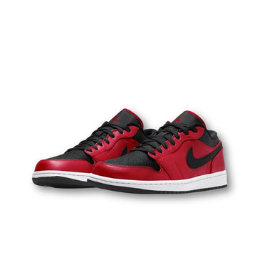 Jordan 1 Low Gym Red Black Pebbled (GS)