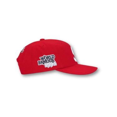 Supreme World Famous S Logo 6-Panel Red