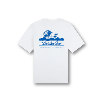 Aimé Leon Dore x LA Dodgers Unisphere Tee Bright White