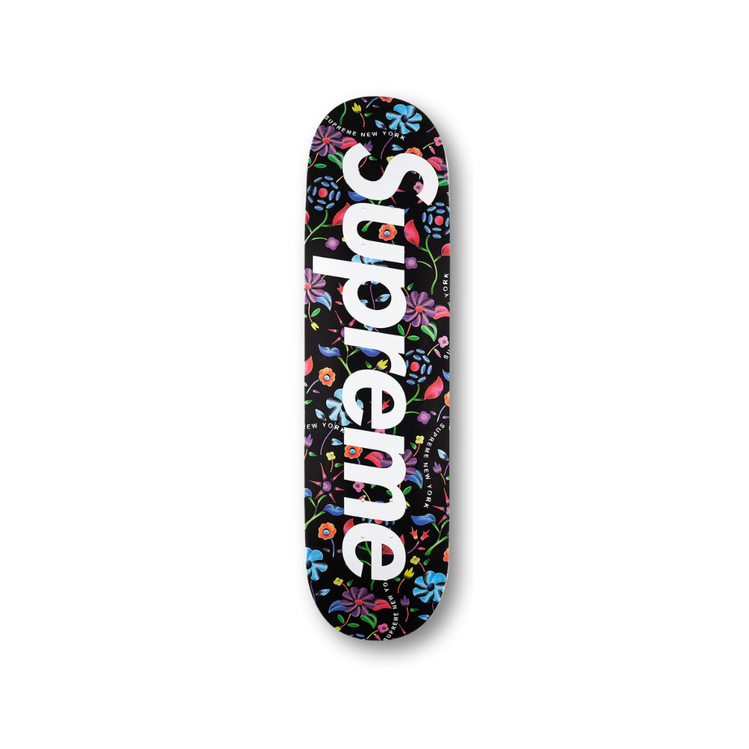 Supreme Airbrushed Floral Skateboard Deck Multi