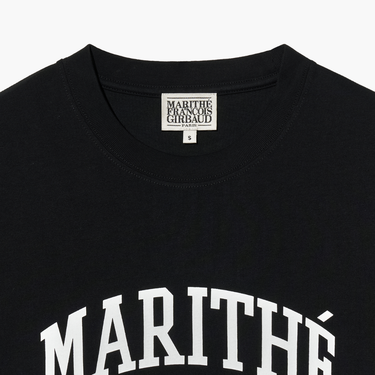 Marithé François Girbaud Varsity Graphic Tee Black
