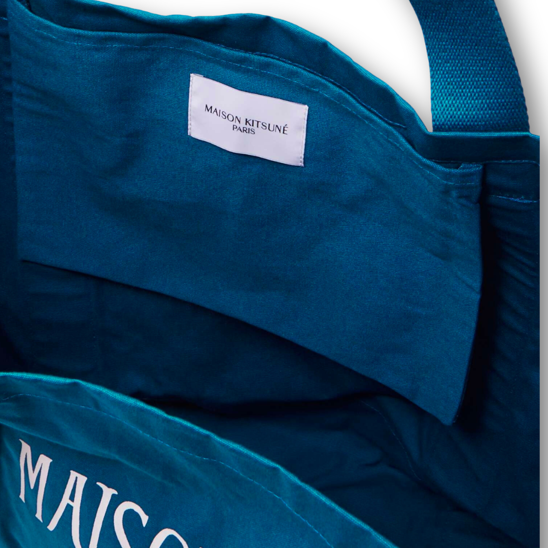 Palais Royal Logo Print Tote Bag Navy