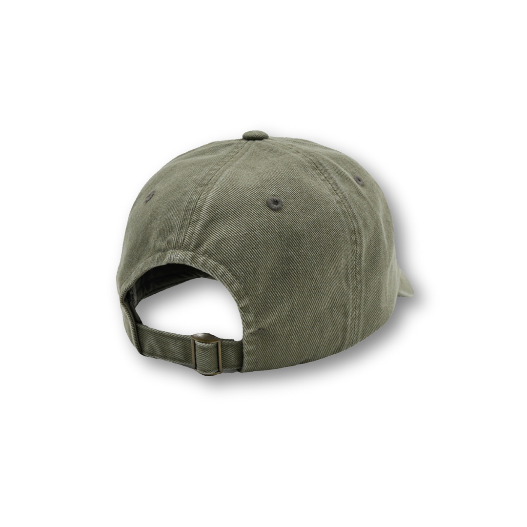 Marithé François Girbaud Washed Small Classic Logo Cap Khaki
