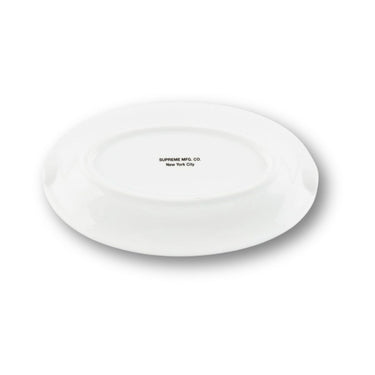 Supreme Chicken Dinner Plate Ashtray White