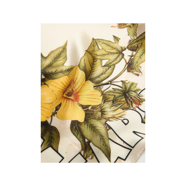Denim Tears Floral Silk Bandana Cream