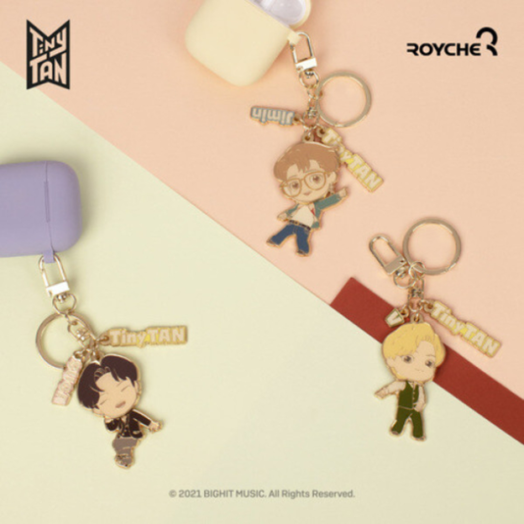 BTS TinyTan Dynamite Metal Keyring