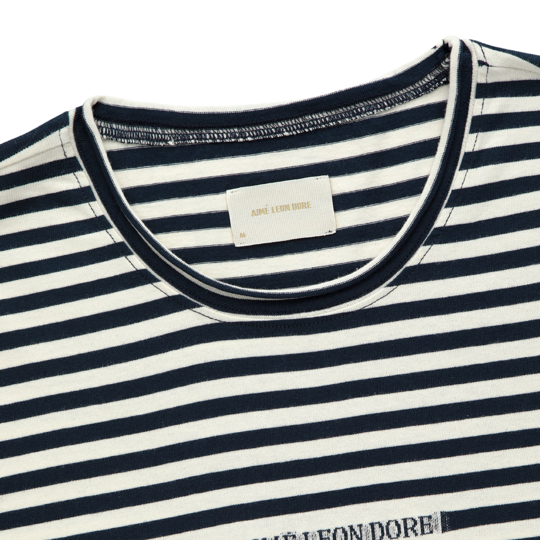 Aimé Leon Dore Yarn Dyed Beach Tee Navy Blazer