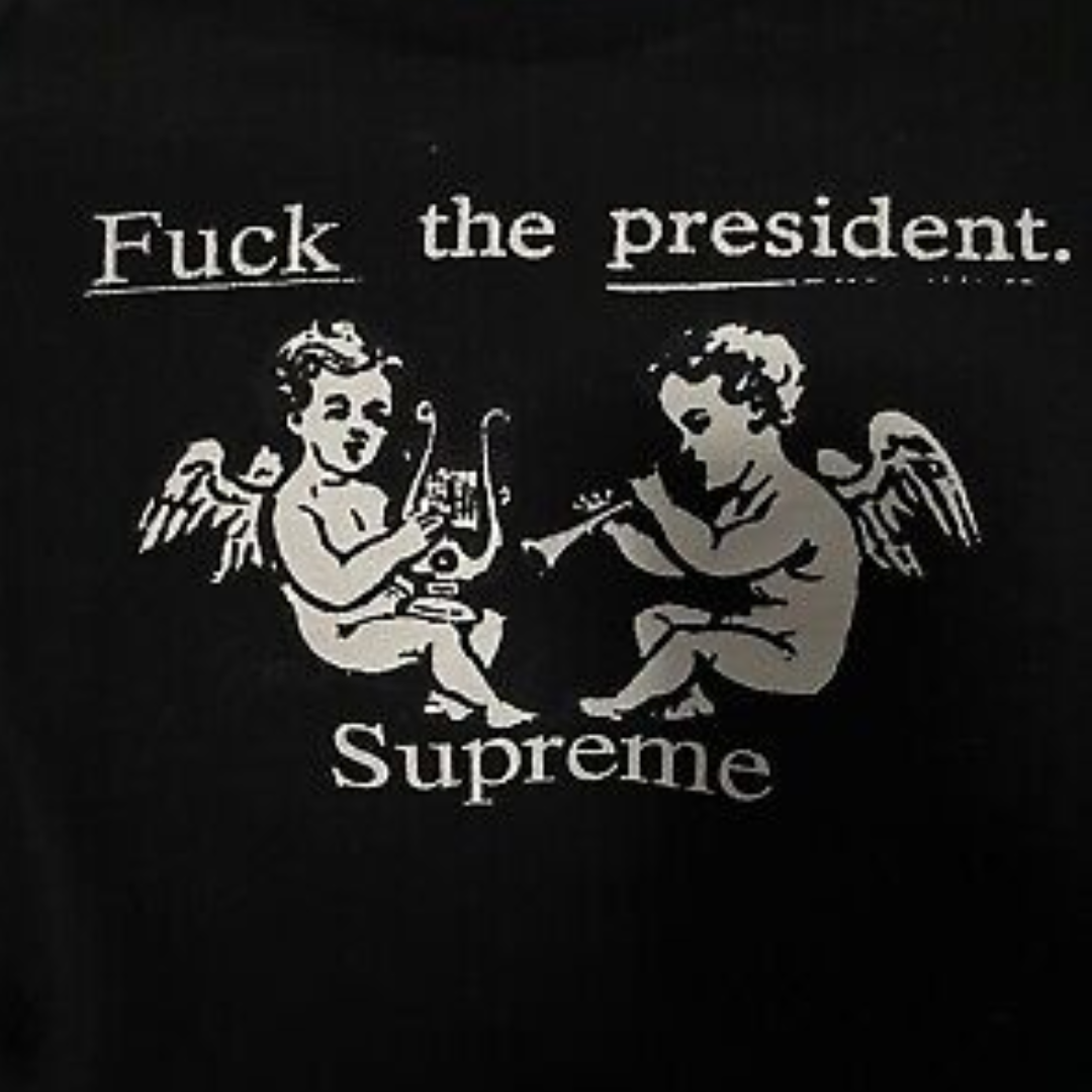 Supreme Fuck The President Tee Black