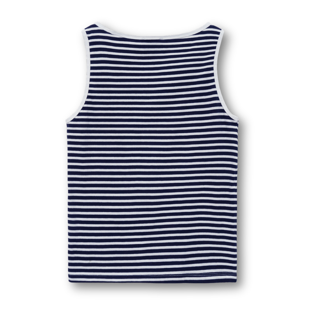 Marithé François Girbaud W Classic Logo Sleeveless Navy