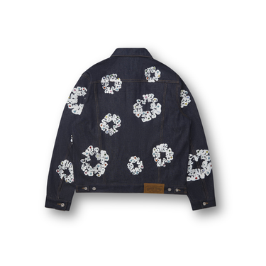 Denim Tears Studded Cotton Wreath Denim Jacket Selvedge
