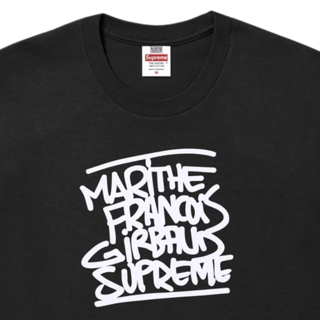 Supreme Marithé + François Girbaud Tee Black (SS25)