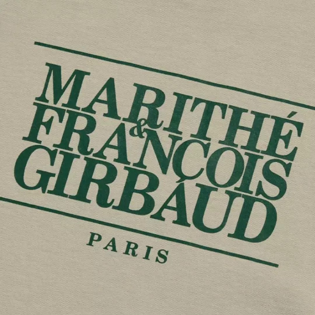 Marithé François Girbaud Classic Logo Tee Khaki Beige