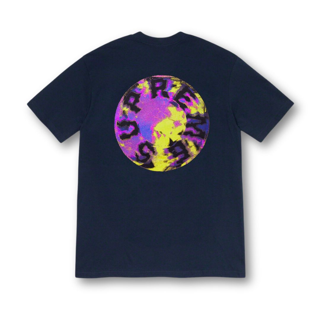 Supreme Marble Tee Navy