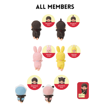 Monchhichi Hippers Decorative Mini Figures