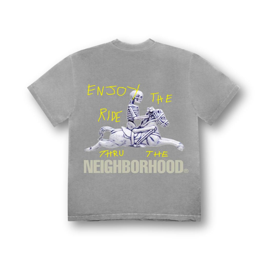 Travis Scott Cactus Jack x Neighbourhood Carousel T-Shirt Grey
