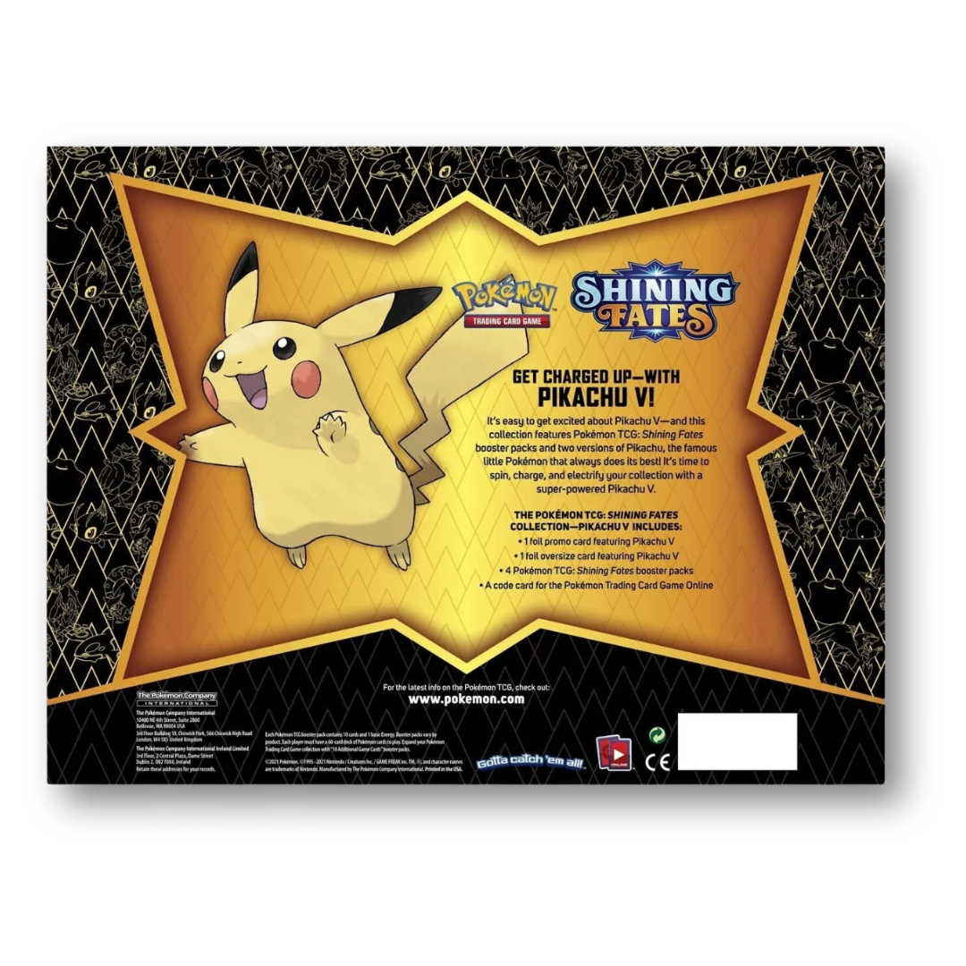 Pokémon TCG Sword & Shield Shining Fates Pikachu V Collection Box