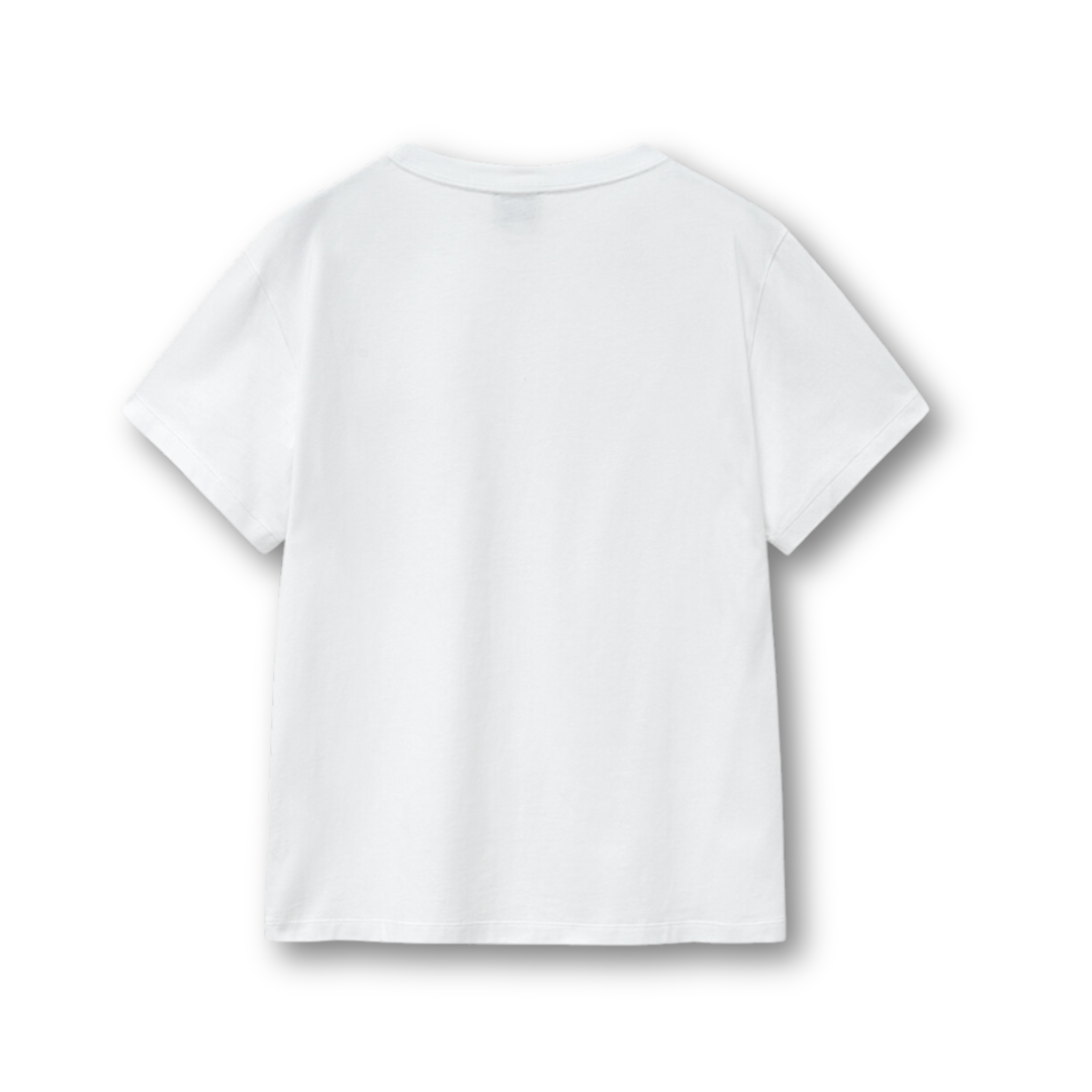 Marithé François Girbaud Cursive Lettering Logo Tee White