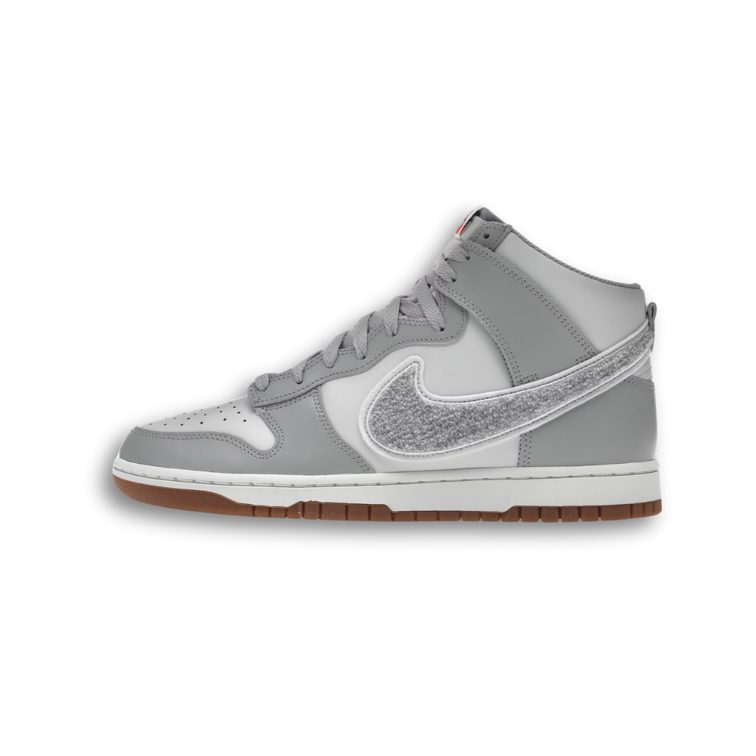 Nike Dunk High University Chenille Swoosh Light Smoke Grey