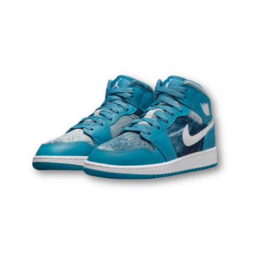 Jordan 1 Mid Washed Denim (GS)
