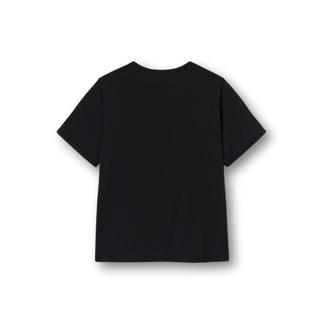 Marithé François Girbaud W La Ville Rose Tee Black